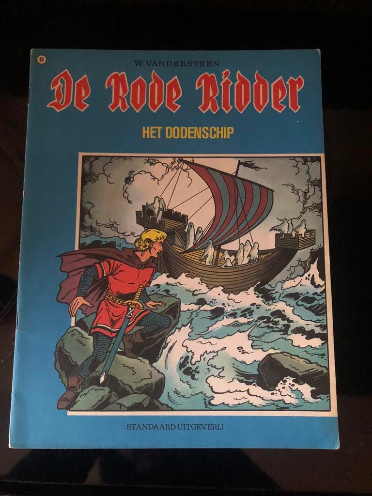 de rode ridder nr 64 Het dodenschip 1ste druk, Enlèvement ou Envoi, Willy Vandersteen, Une BD, Utilisé