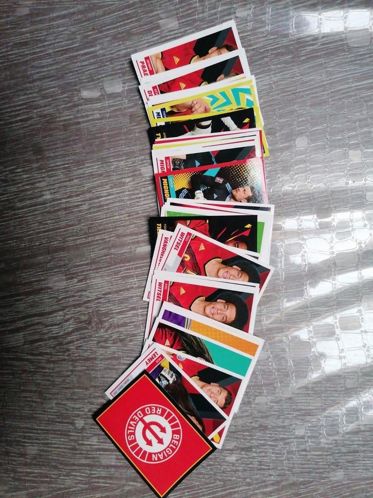 41 stickers red devils coupe du monde 2022, Ophalen of Verzenden, Nieuw, Sticker