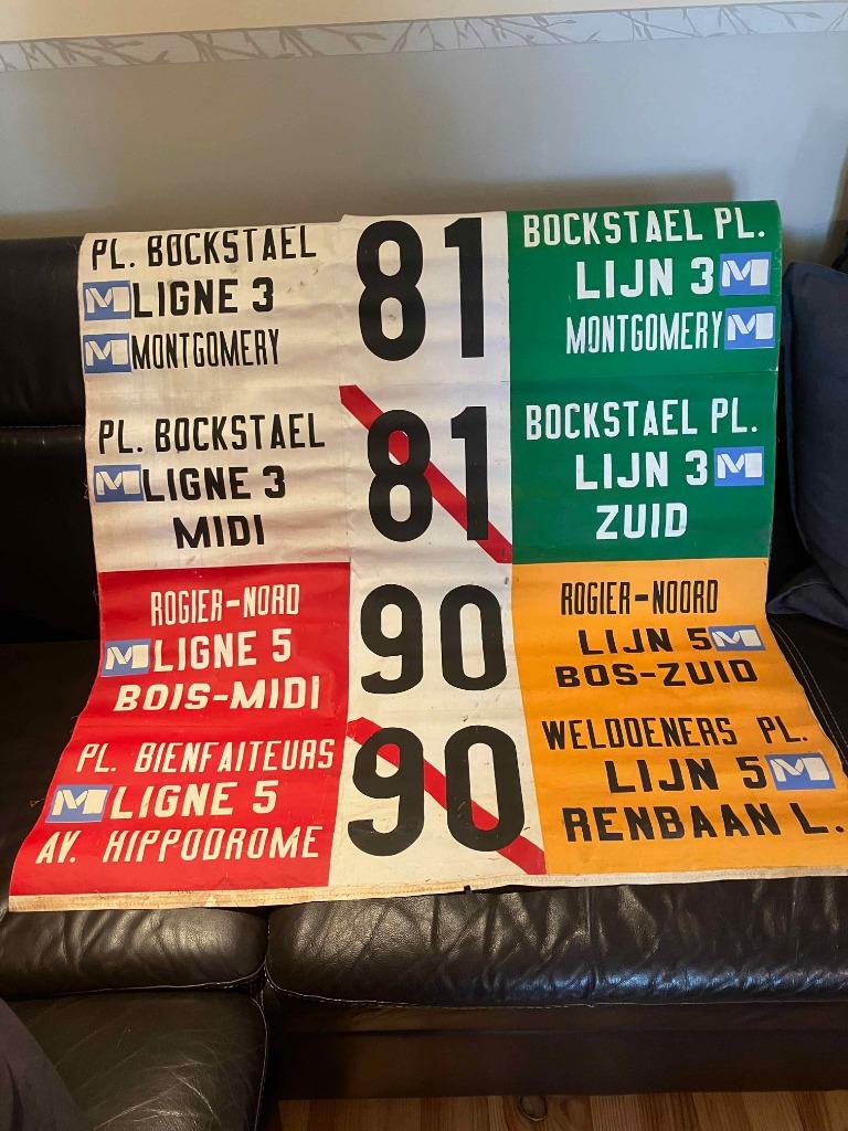 Toon bestemmingen (trams, jaren 60), Antiek en Kunst, Ophalen
