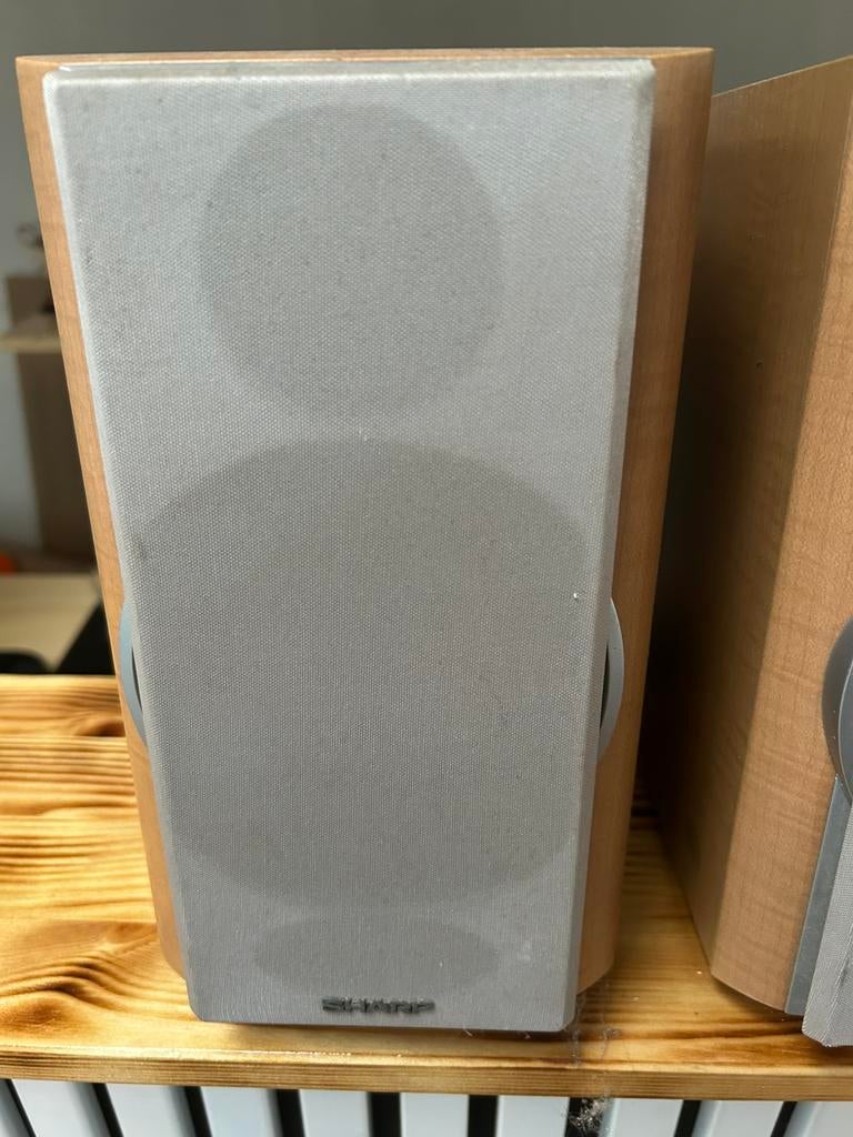 Sharp luidsprekers 40W 6 ohms, Audio, Tv en Foto, Luidsprekerboxen, Ophalen of Verzenden, Zo goed als nieuw, Minder dan 60 watt