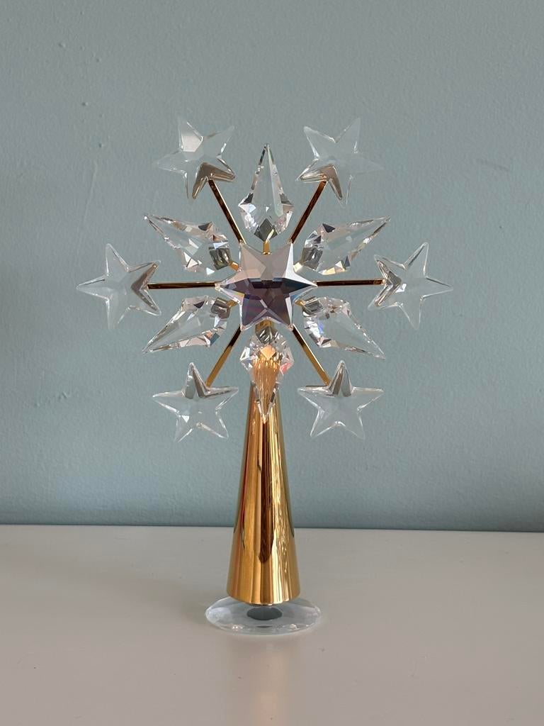 Swarovki - Goudkleurige kerstpiek, Ophalen, Zo goed als nieuw