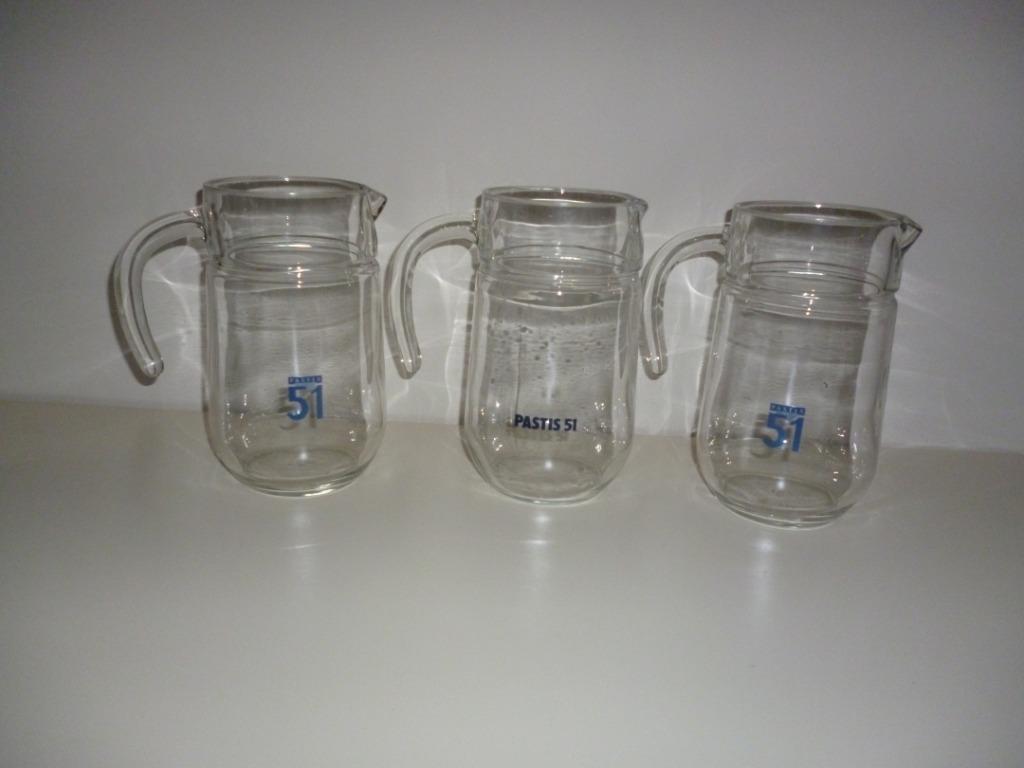 4 waterkaraffe waterkan PASTIS 51 kan voor water PASTIS 51, Ophalen