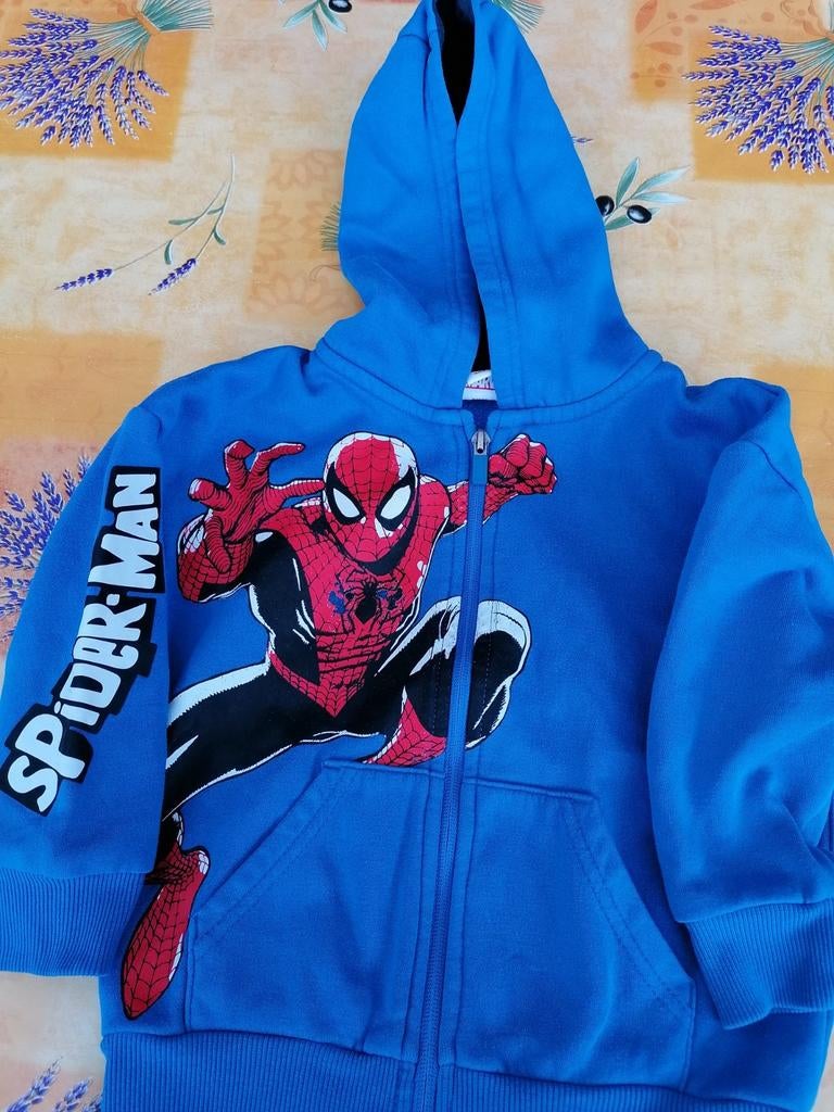 Jacket Spiderman voor jongens maat 104, Enlèvement, Utilisé, Garçon, Pull ou Veste
