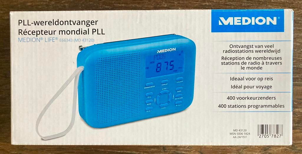 NIEUWE Medion PLL wereldontvanger radio, Ophalen of Verzenden, Nieuw, Wereldontvanger
