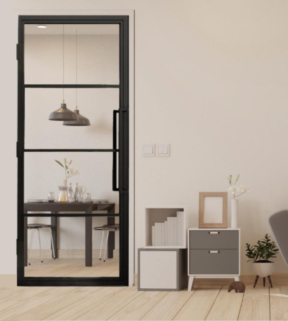 stalen deur | binnendeur | glasdeur | draaideur | deur, Doe-het-zelf en Bouw, Deuren en Vliegenramen, Nieuw, Binnendeur, Glas
