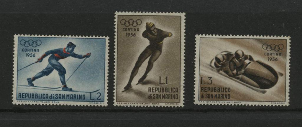 San Marino winterspelen 1956 postfris, Verzenden, Postfris, Sport