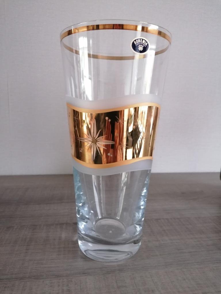 Bohemian kristallen vaas, Huis en Inrichting, Ophalen, Nieuw, Overige kleuren, Glas