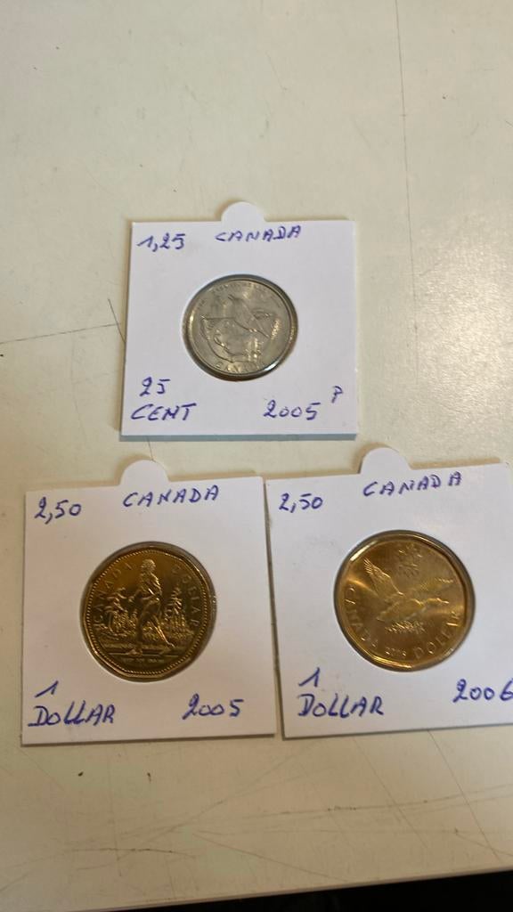 Canada 25 cent 2005 p+ 2 dollar 2005-2006, Enlèvement ou Envoi