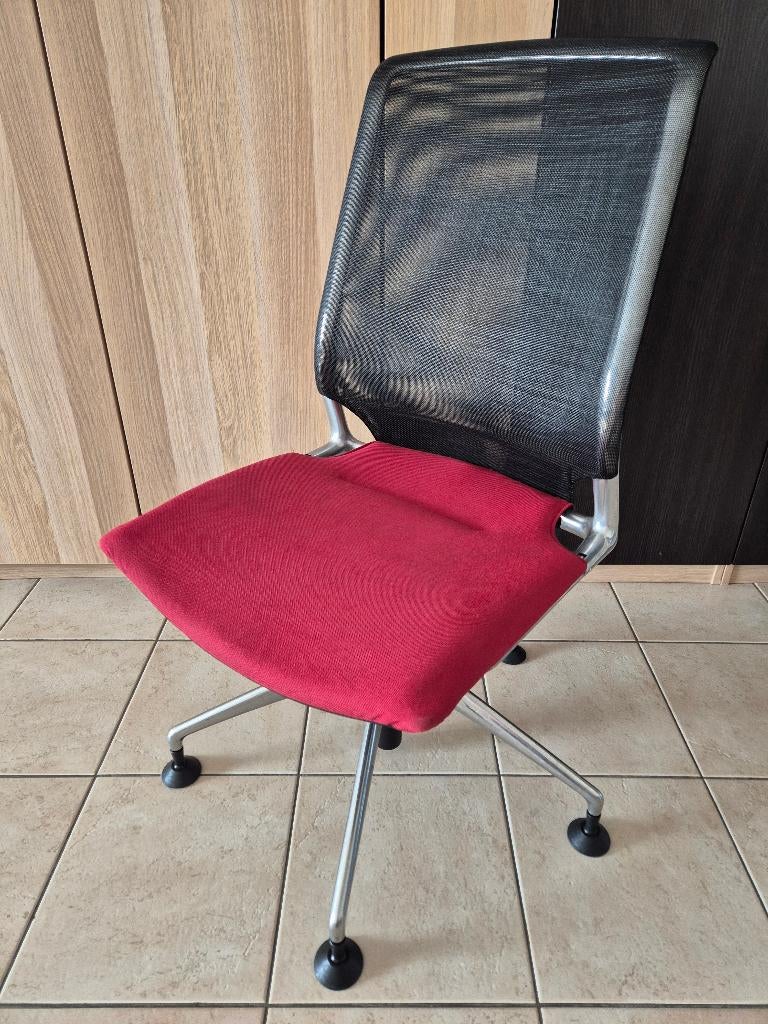 Chaise de bureau Vitra Meda (original), Maison & Meubles, Chaises de bureau, Enlèvement, Utilisé, Rouge, Chaise de bureau
