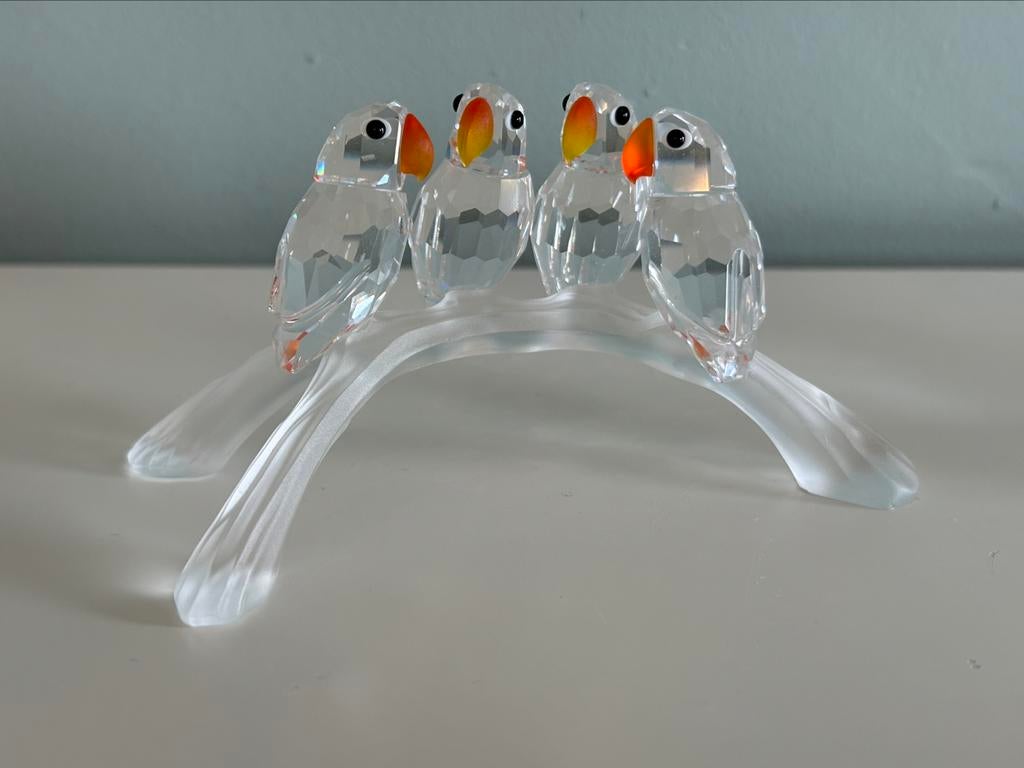 Oiseaux Swarovski sur une branche, Enlèvement, Comme neuf