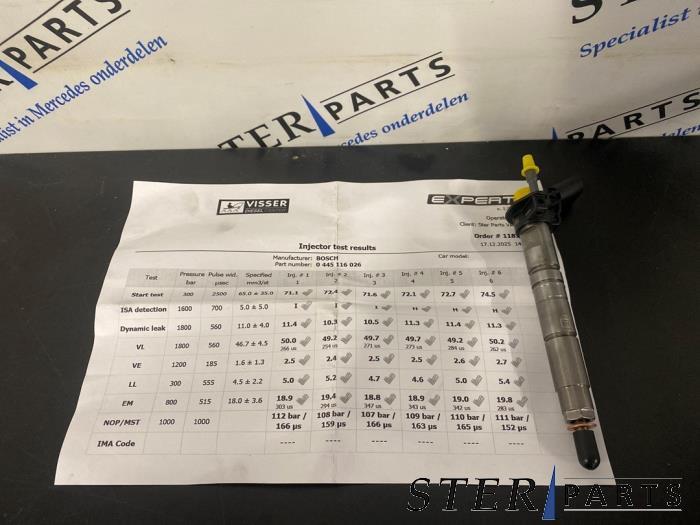 Injecteur (diesel) d'un Mercedes C-Klasse, 3 mois de garantie, Utilisé, -, -