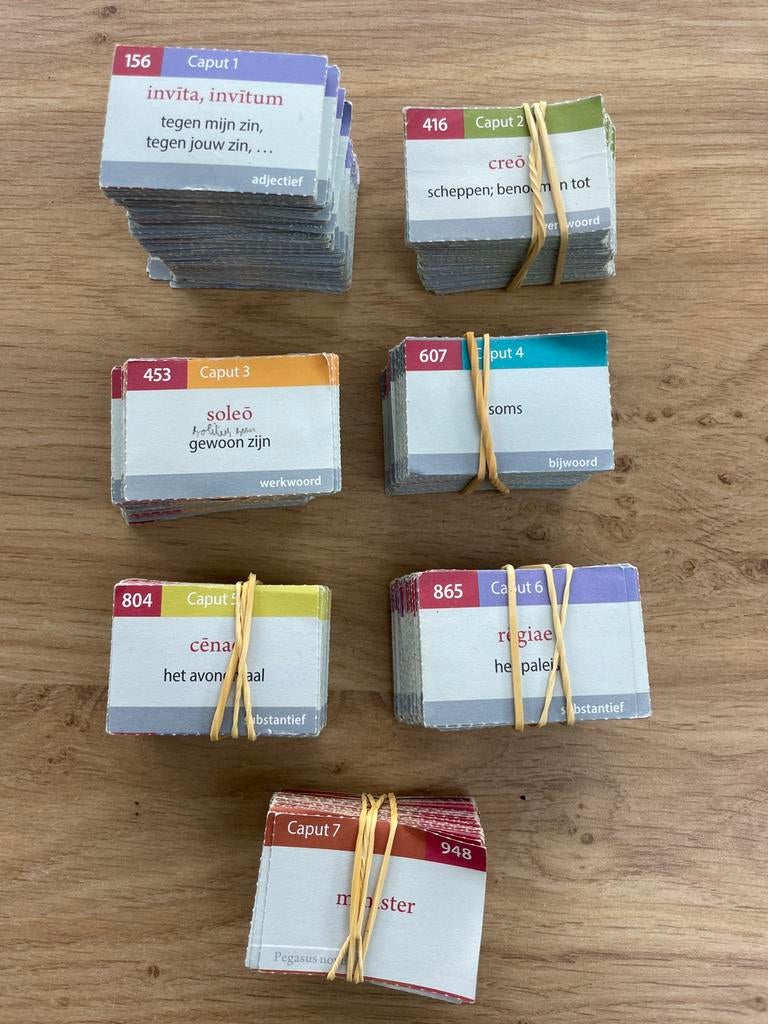 Oefenkaartjes Latijn woordkaartjes 3e middelbaar, Ophalen of Verzenden, Latijn
