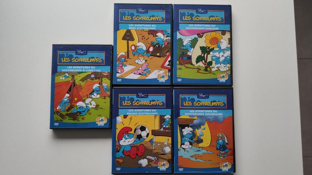 Lot de 5 DVDs Schtroumpfs, Enlèvement ou Envoi, Tous les âges, Autres genres, Utilisé