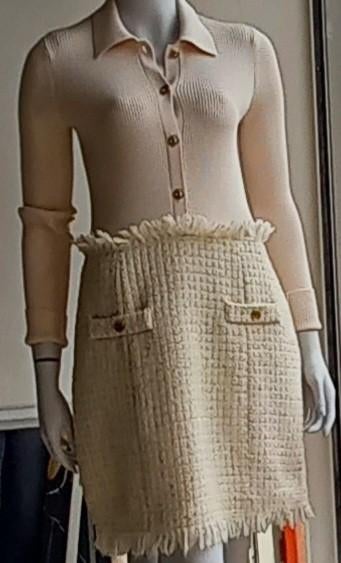 Kleed Twin-set, Kleding | Dames, Ophalen, Zo goed als nieuw, Beige