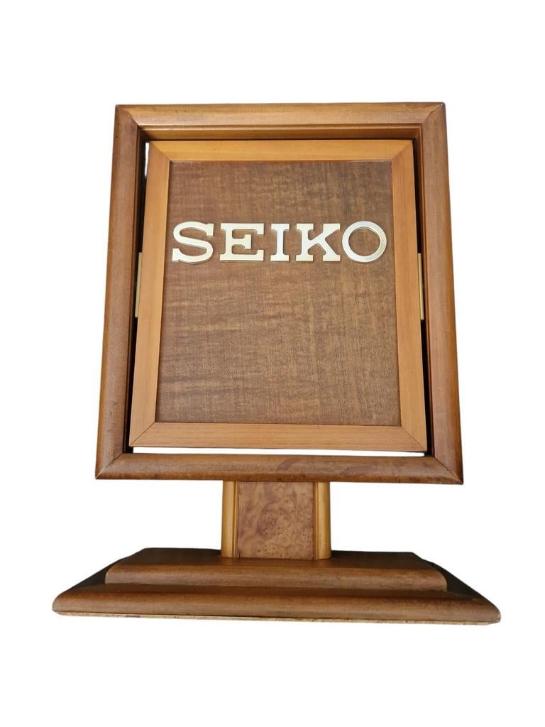 Miroir publicitaire

pivotant vintage Seiko En bois et verre, Enlèvement, Comme neuf