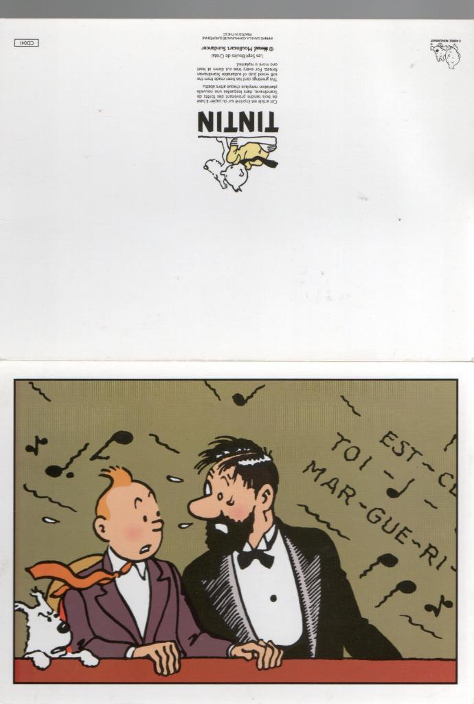 Grande carte double  : Tintin - Les sept boules de cristal, Collections, Enlèvement ou Envoi