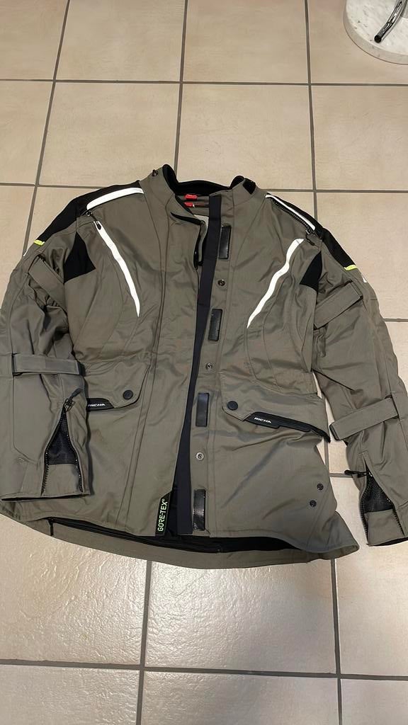 Motorjas dames Richa  DXL, , ladies fit, kleur kaki, zwart, Ophalen, Tweedehands, Dames, Motorcrosskleding