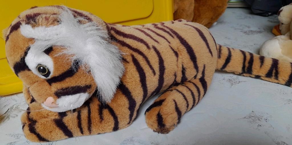 Tijger knuffel, Kinderen en Baby's, Speelgoed | Knuffels en Pluche, Ophalen of Verzenden, Zo goed als nieuw