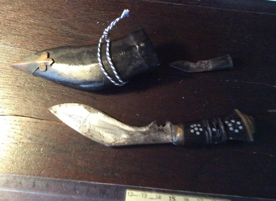 antiek Kukri mes, Ophalen of Verzenden, Overige soorten, Mes of Dolk