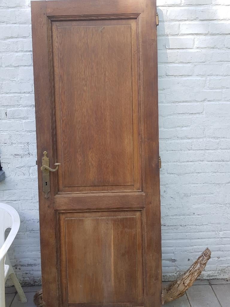 1 porte en chêne massif, Bricolage & Construction, Enlèvement, Utilisé, Autres types, Bois