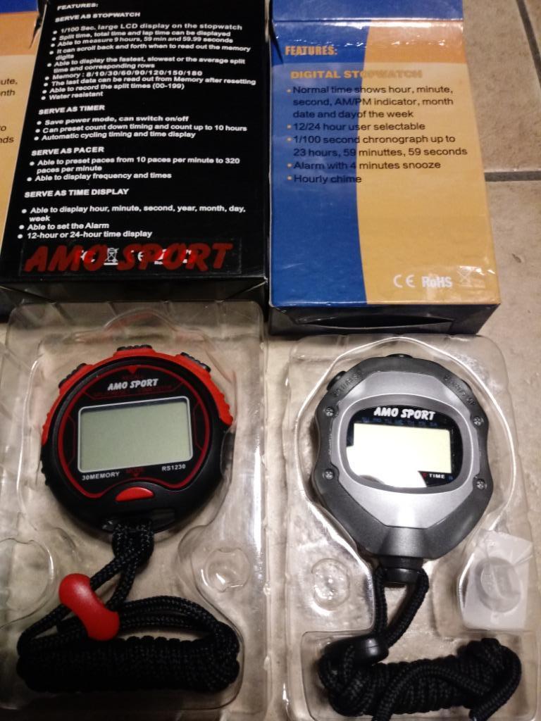 Chronometer, Multifunction Digitale sports stopwatch nieuw, Ophalen of Verzenden, Nieuw, Snelheids- of Stappenmeter, Overige merken