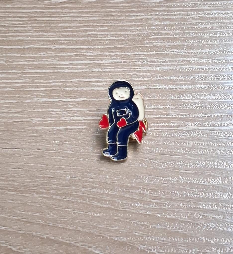 PIN - RUIMTEVAARDER - ASTRONAUT - ASTRONAUTE, Envoi, Utilisé, Figurine, Insigne ou Pin's