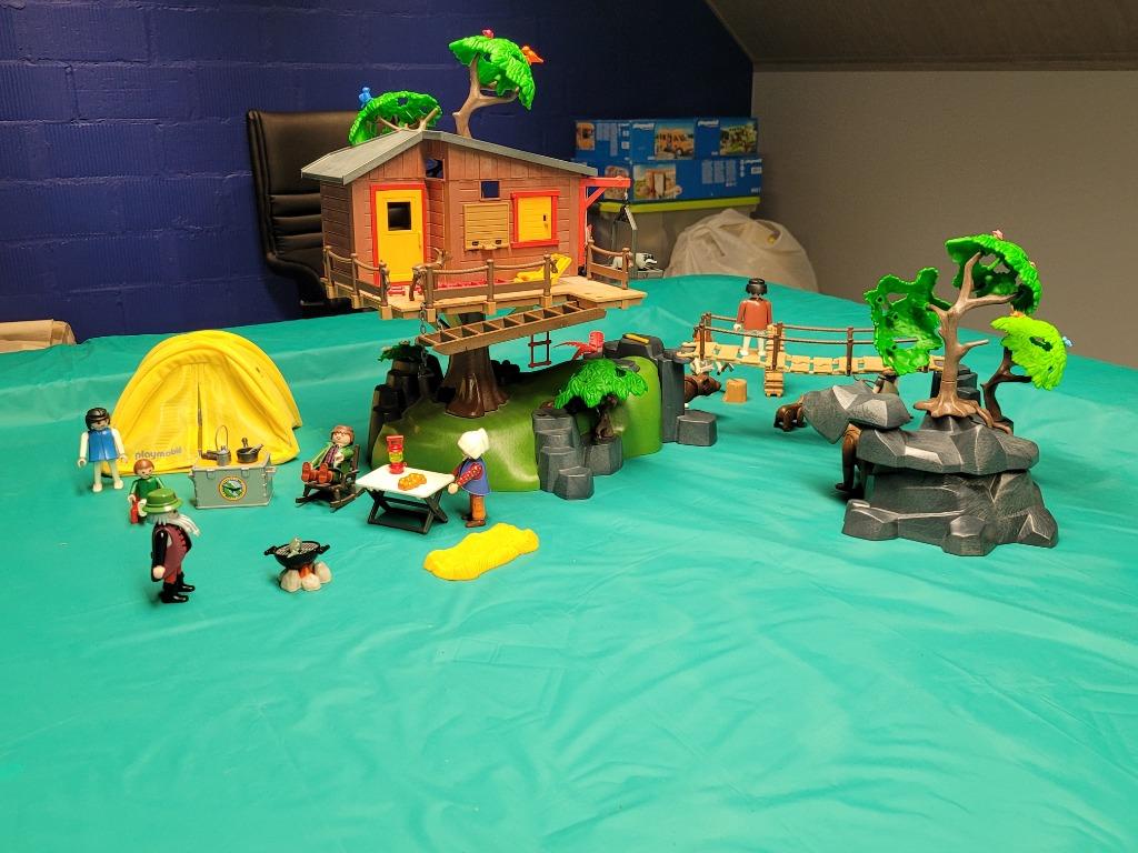 Leuke boomhut met berengrot en toebehoren playmobil, Enlèvement ou Envoi, Comme neuf, Ensemble complet