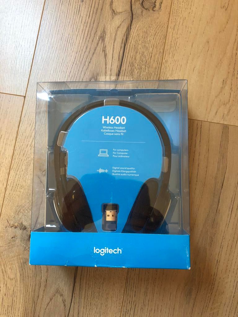 LOGITECH H600 BLUETOOTH DRAADLOZE HEADSET ***NIEUW***, Nieuw, Over oor (circumaural), Overige merken, Draadloos