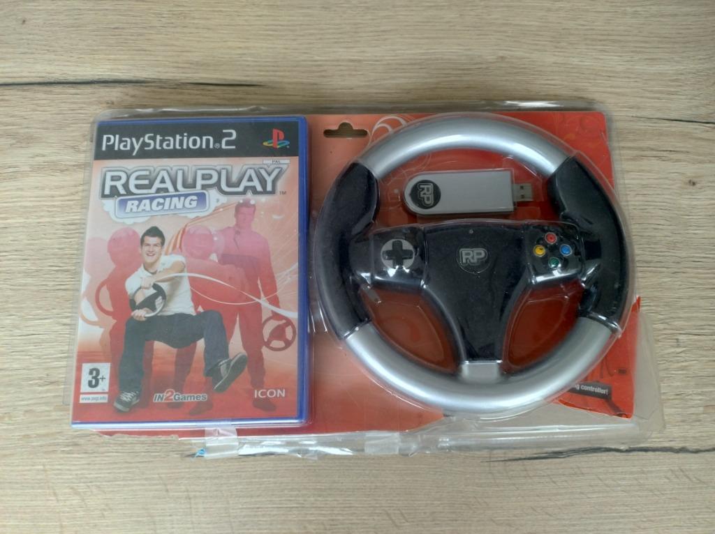 Playstation 2 spel Realplay Racing met stuur, Games en Spelcomputers, Ophalen of Verzenden, Zo goed als nieuw