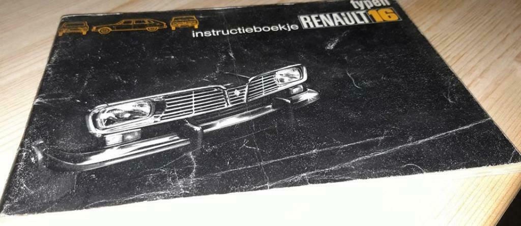 Renault 16 : Notice d'entretien & d'utilisation, Ophalen of Verzenden