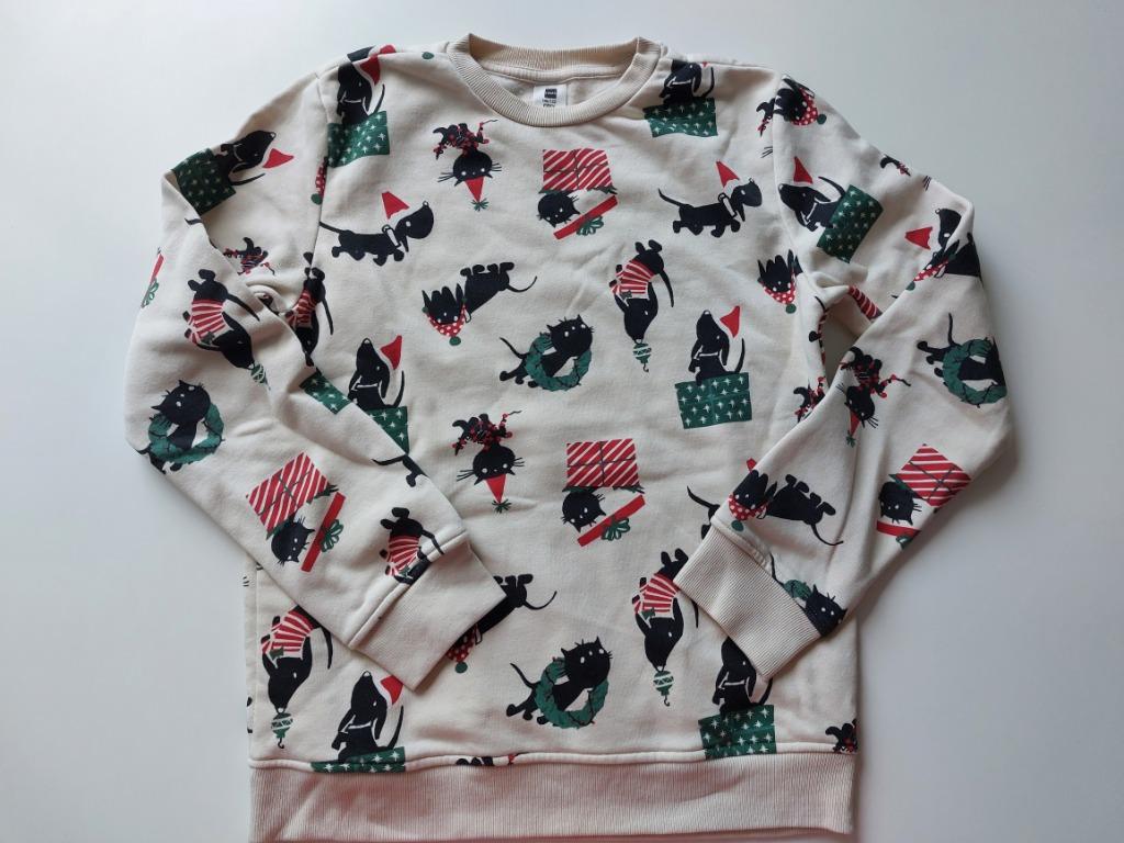 Kersttrui / sweater - Takkie in kerstmodus - maat:146/152, Enlèvement ou Envoi, Comme neuf, Garçon ou Fille, Chemise ou À manches longues