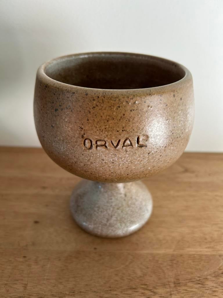 Calice Orval en grès 33cl brun neuf, Collections