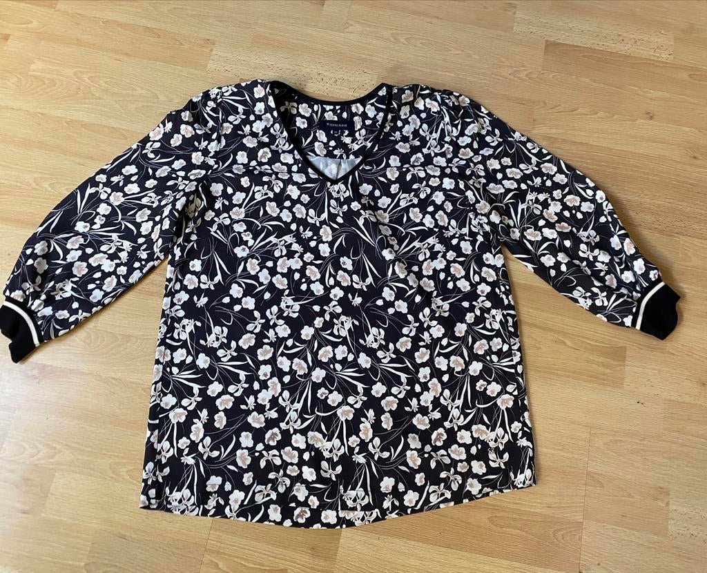 Zwart bloesje Terre Bleue, maat 36, Enlèvement ou Envoi, Terre Bleue, Taille 36 (S), Comme neuf