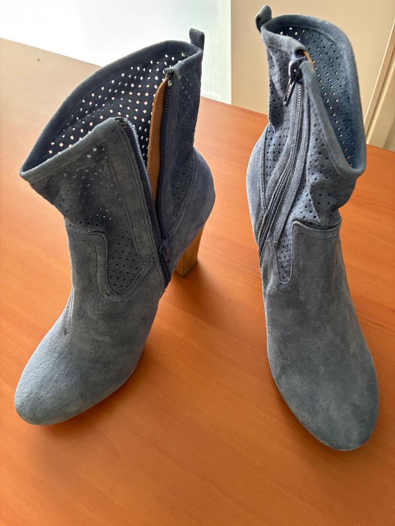 Blauwe enkellaarsjes, Ophalen of Verzenden