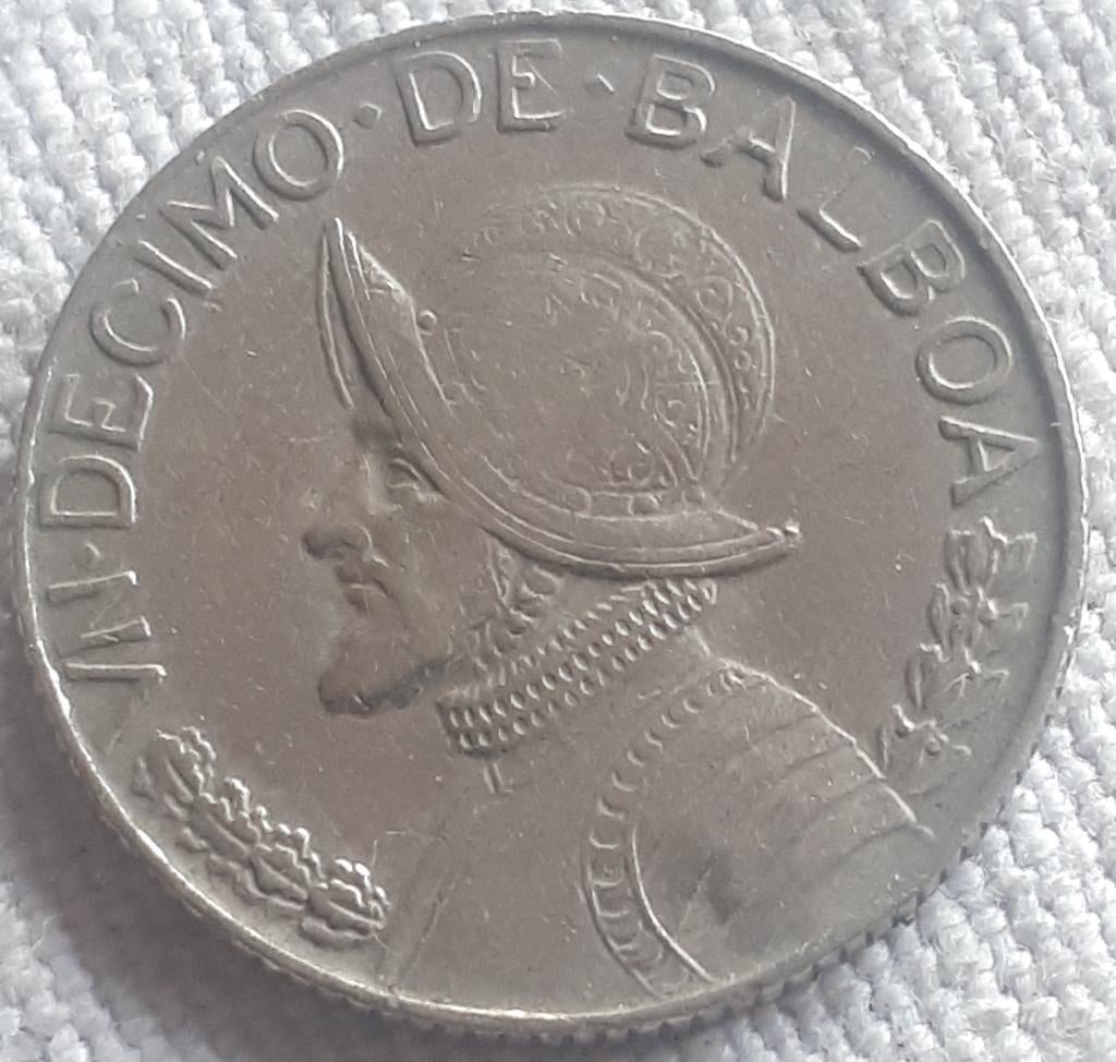 PANAMA : 1/10 BALBOA 1966 XF KM10 alm.UNC, Verzenden, Noord-Amerika, Losse munt