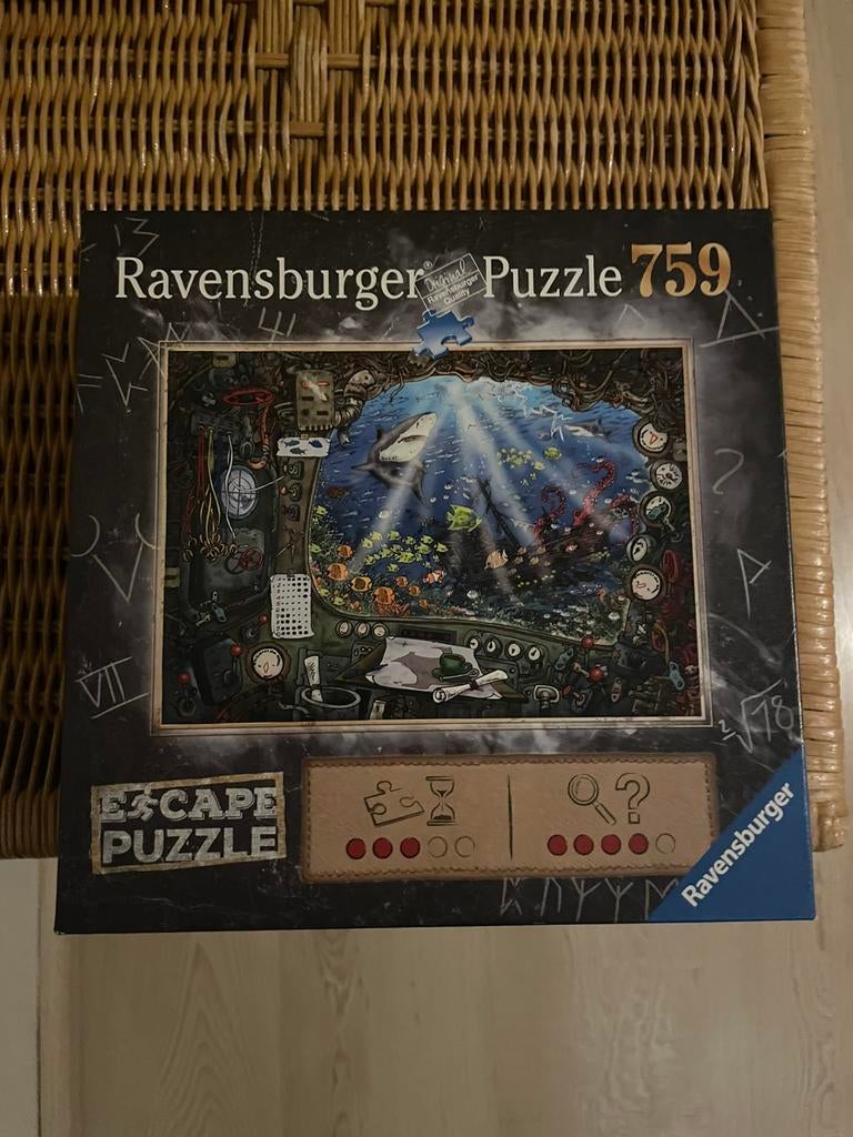 Ravensburger - escape puzzel, Ophalen of Verzenden, 500 t/m 1500 stukjes, Zo goed als nieuw, Legpuzzel