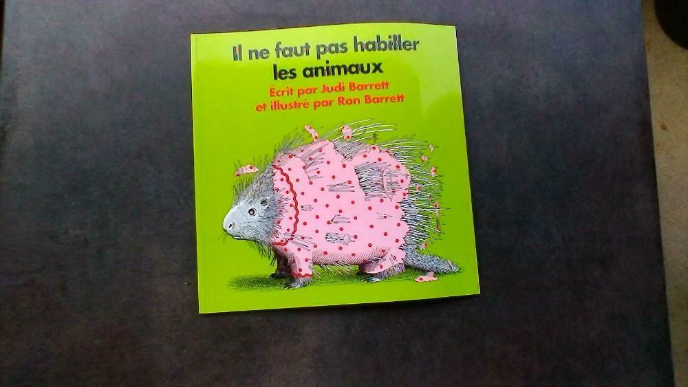 103) Judi Barrett "il ne faut pas habiller les animaux, Boeken, Ophalen, Nieuw