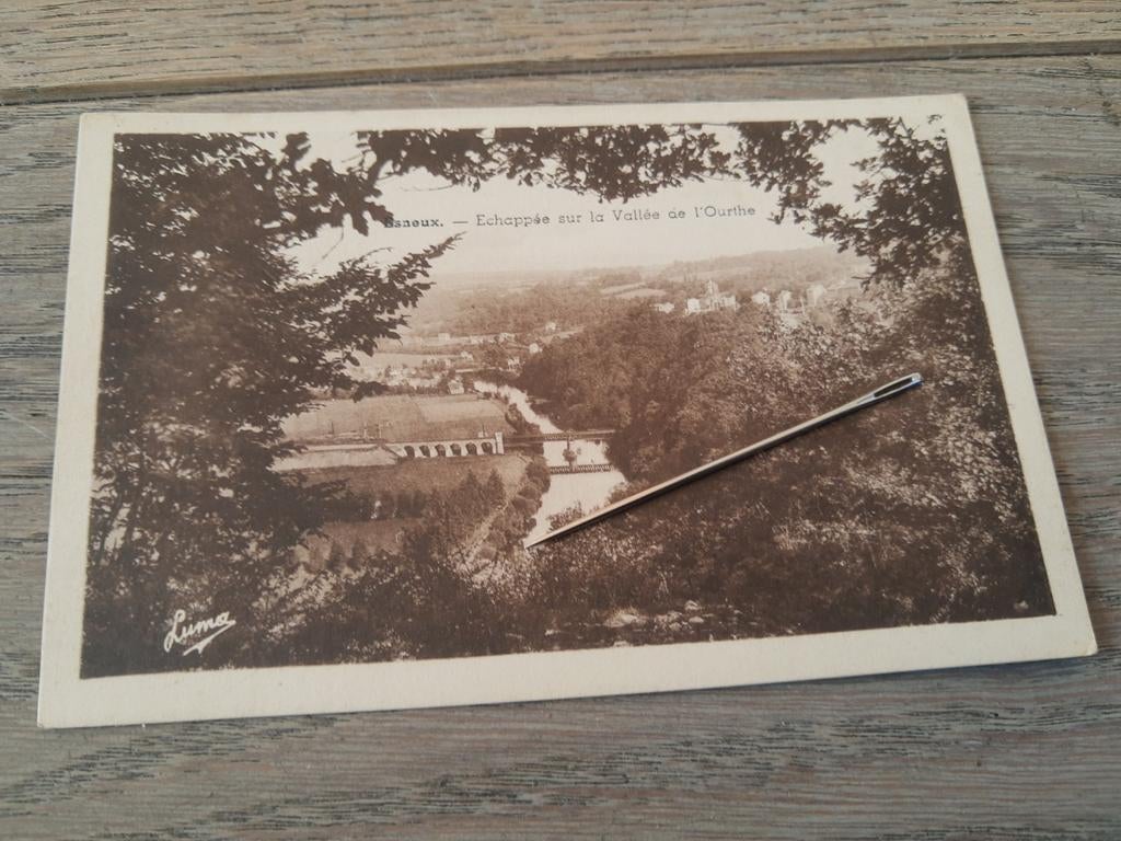 Oude postkaart: Baneux : de vallei van de Ourthe, Ophalen of Verzenden