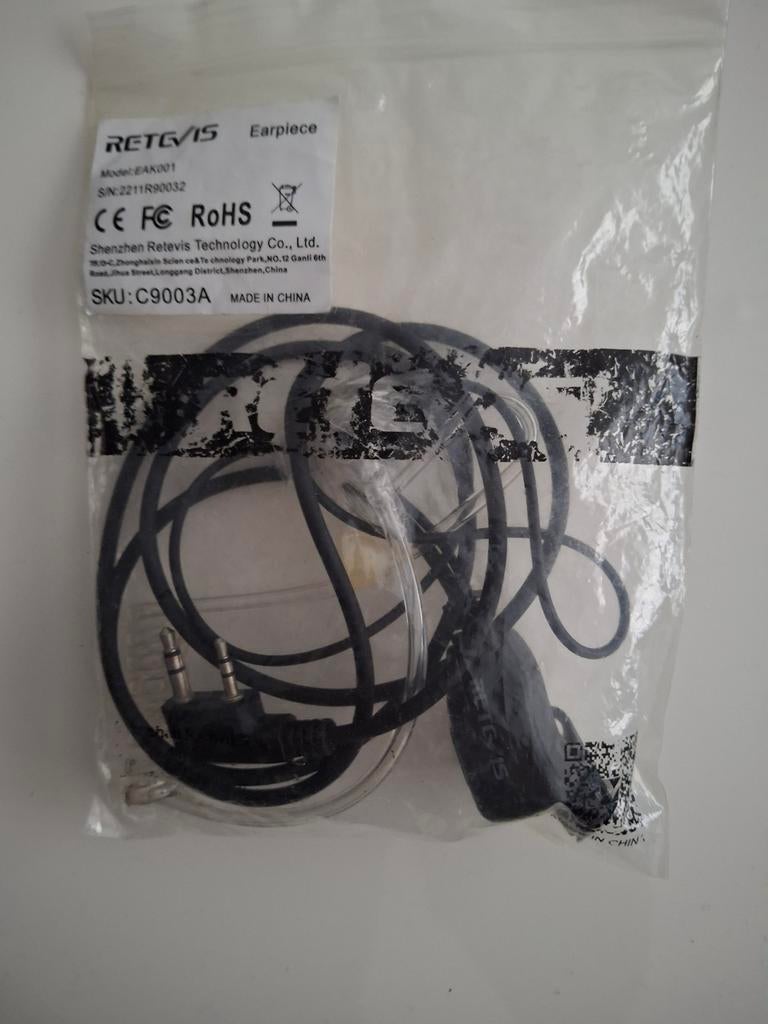 Kit main libre oreillette pour talkie, Enlèvement