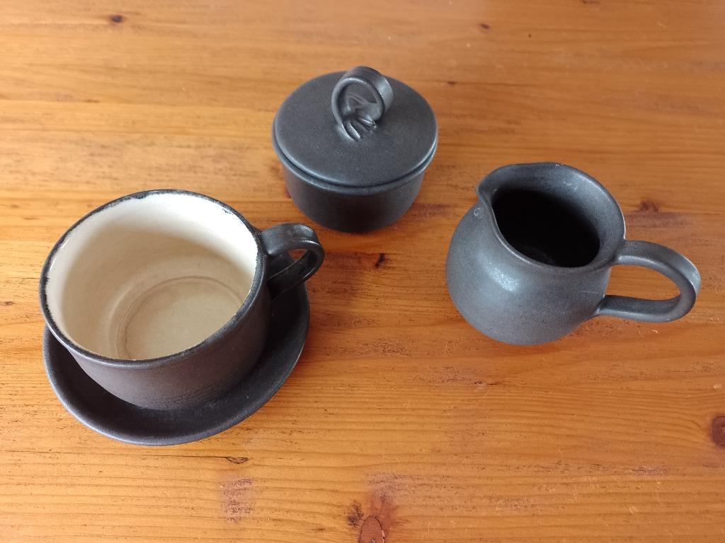 service à café en grès 12 pièces., Enlèvement