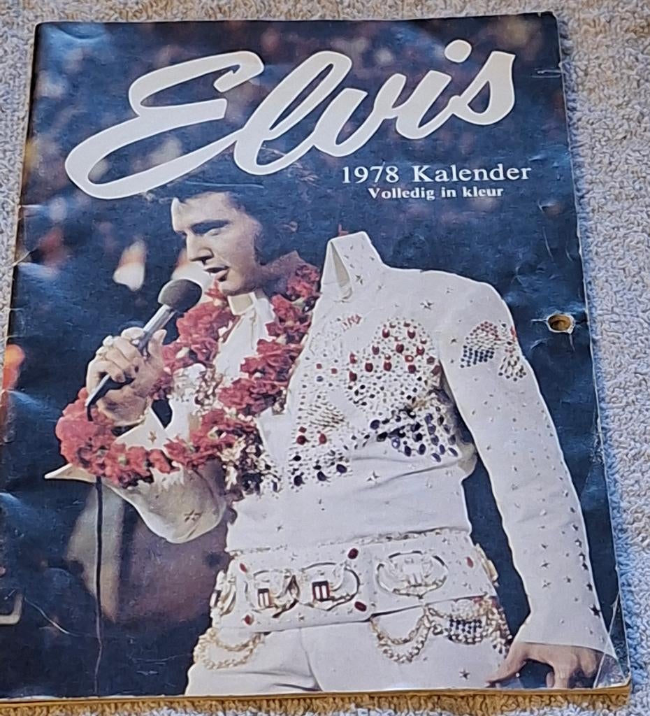 vintage Elvis Presley kalender uit 1978, Ophalen of Verzenden, Gebruikt, Boek, Tijdschrift of Artikel