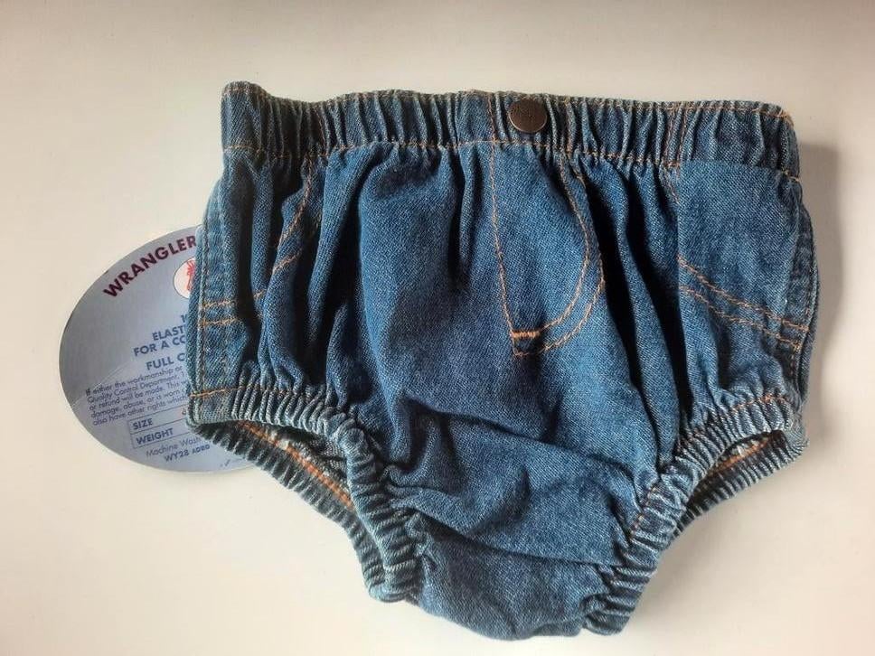 Jeans broekje baby stretch, Wrangler Wrascals, Jongetje of Meisje, One size, Nieuw