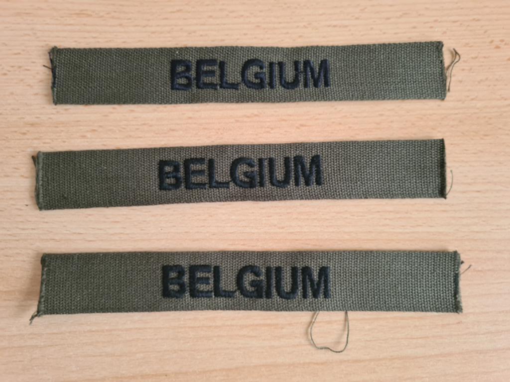 Naamlint BELGIUM, Ophalen of Verzenden, Landmacht, Lintje, Medaille of Wings