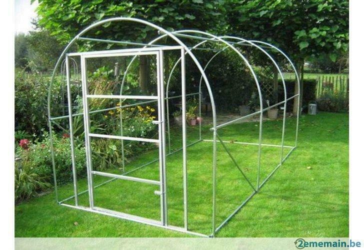 Cadre volière enclos parc 4x2x2m chatiere XXL 8m², Animaux & Accessoires, Oiseaux | Accessoires, Neuf, Envoi