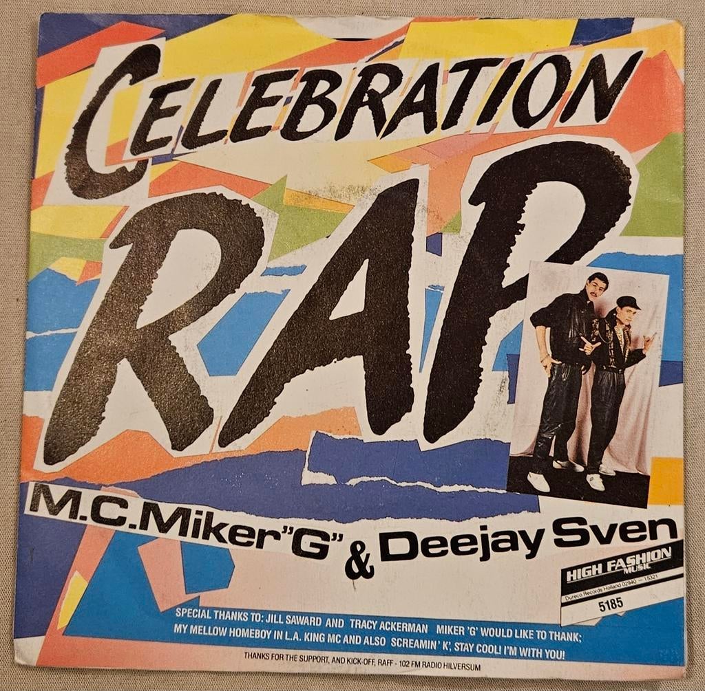 MC Miker G et DJ Sven Celebration Rap, CD & DVD, Vinyles Singles, Comme neuf, Enlèvement ou Envoi