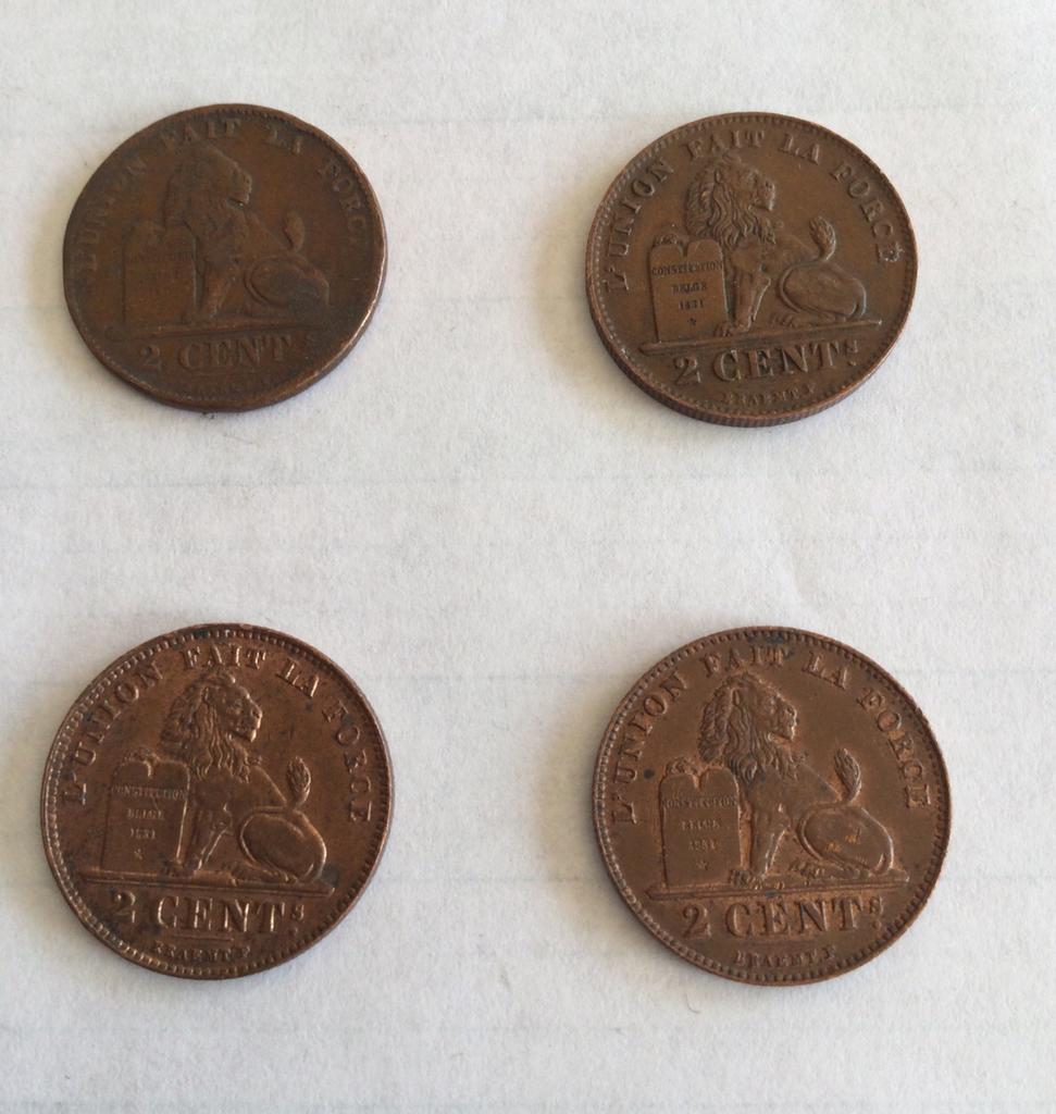 Munt België 2 cent, Enlèvement ou Envoi, Belgique