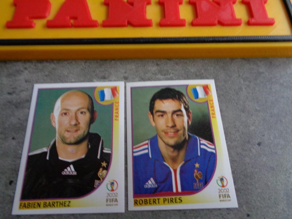 AUTOCOLLANTS DE FOOTBALL PANINI COUPE DU MONDE 2002 2X RARE, Envoi