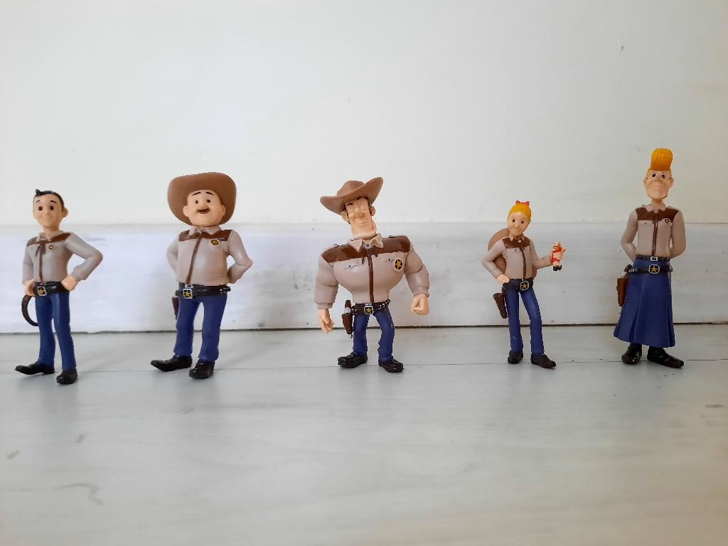 5 poppetjes Suske en Wiske 'De texasrakkers', Verzamelen, Ophalen of Verzenden, Zo goed als nieuw