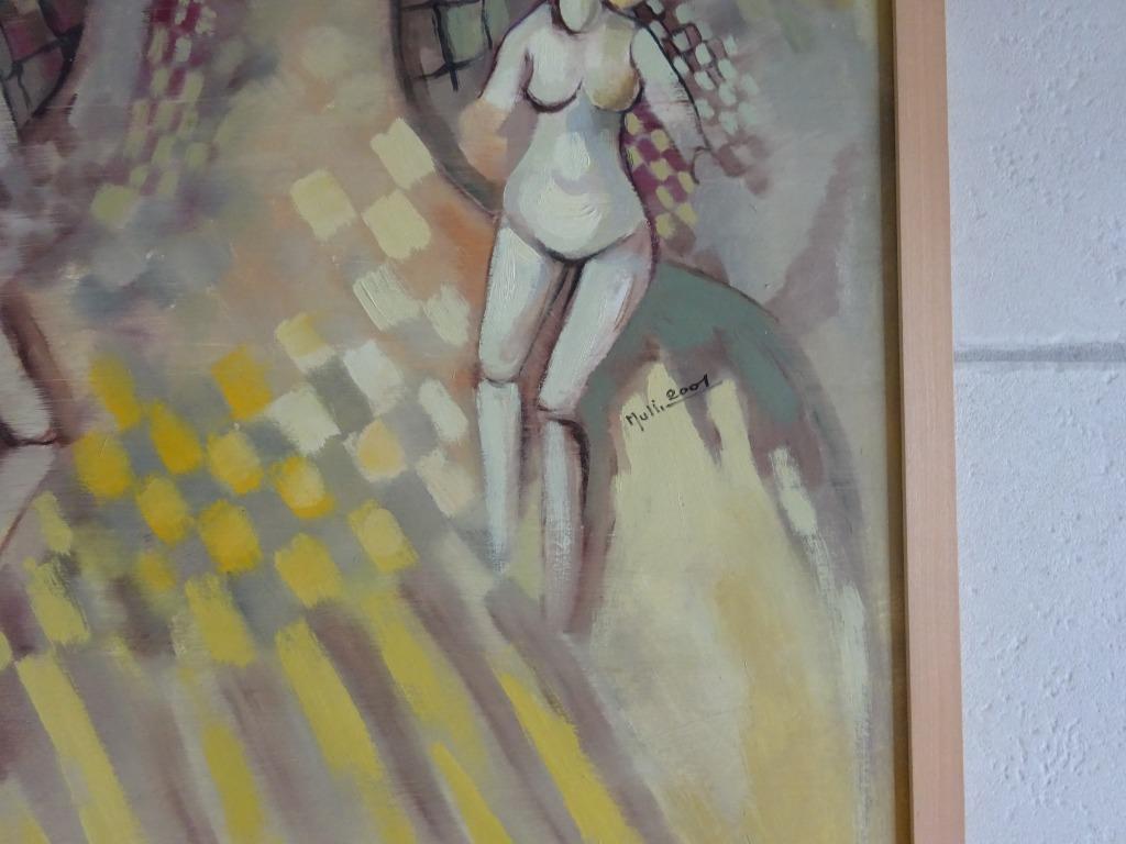Francine Mulliez, 1944-2004, Dream 2001, Paneel, 88 x 58 cm, Antiquités & Art, Art | Peinture | Moderne, Enlèvement ou Envoi