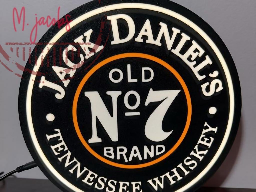 Mooie Jack Daniel's lichtreclame met heldere LED verlichting, Ophalen of Verzenden